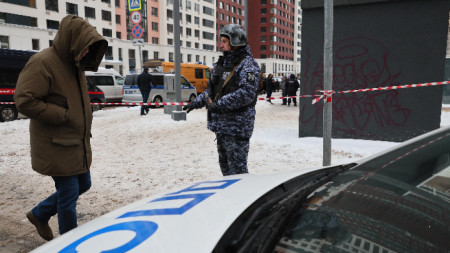 Мястото на взрива в Москва, 17 декември 2024 г.