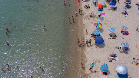 Плажът край Епаноми, Солунския залив - 16 май 2020 г.