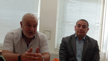Окръжният прокурор на Монтана Росен Петков /в ляво/ и директорът на полицията ст. комисар Пламен Томов