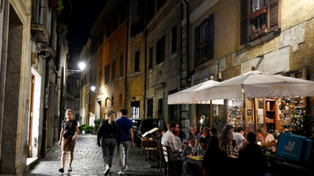 В много части на Италия отпада вечерният час