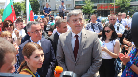 Мустафа Карадайъ и Йордан Цонев от ДПС се присъединиха към протеста на