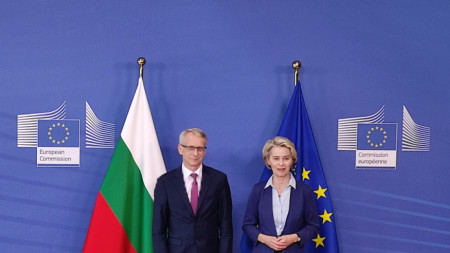 Министър-председателят на България Николай Денков и председателката ЕК Урсула фон дер Лайен