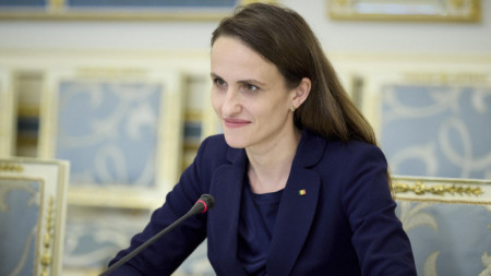 Румънския външен министър Оана Цою в Киев, Украйна, 7 август 2025 г.