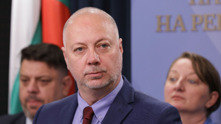 Премиерът Росен Желязков след заседанието на Съвета за съвместно управление - 13 май 2025 г. 