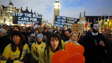 Протестът в Лондон, 13 март 2023 г.