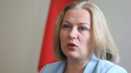 Министърът на правосъдието в оставка Надежда Йорданова
