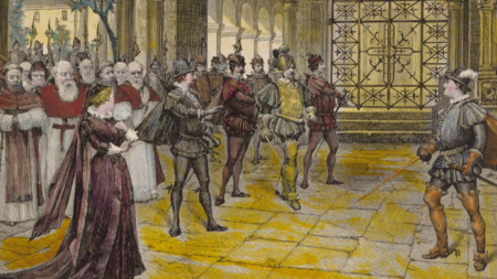 Четвърта картина от „Дон Карло“ на Джузепе Верди, Ла Скала, 1884 г.