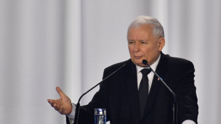 Ярослав Качински, вицепремиер в полското правителство и лидер на управляващата партия 