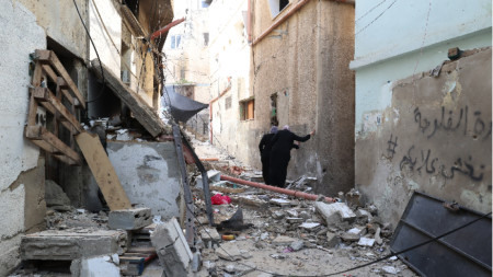 Развалините на една от улиците в Дженин, 26 ноември 2023