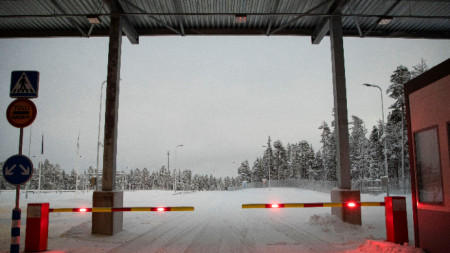 Граничният пункт Рая-Йосепи на границата на Финландия с Русия.