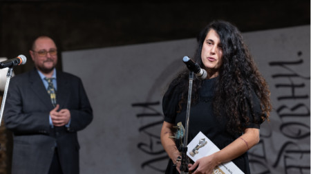 Виолета Радкова по време на церемонията