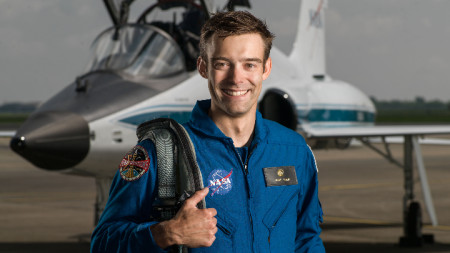 Пол Кулин (35 г.) по време на обучението в НАСА.