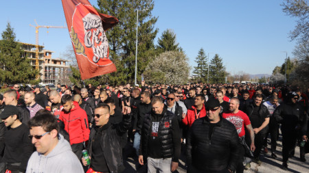 Привържениците на ЦСКА София се събраха около 17 часа