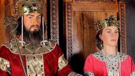 Ο βασιλιάς Ιβάν Ασέν Β' με την σύζυγό του Ειρήνη Κομνηνή
