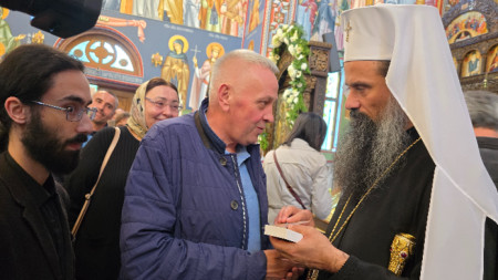 Патриарх Даниил присъства молитвено в празнична вечерня в катедралния храм „Св. св. Кирил и Методий“ в Ловеч, 10 май 2025 г.