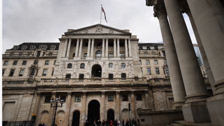 Bank of England в Лондон, Великобритания, 23 март 2023 г. 