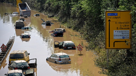 Западна Германия бе ударена от наводнения по-рано тази седмица.