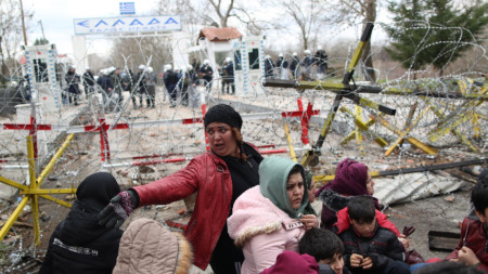 Мигранти на границата на Турция и Гърция - 29 февруари 2020 г.