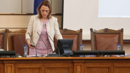 Председателят на парламента Ива Митева първоначално е подписала проекторешението с