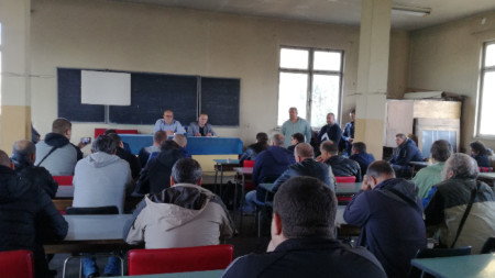 Срещата на ръководители на БДЖ с машинисти в „Локомотивно депо“ - София.