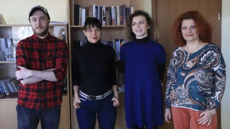 Екипът на „Културата на бързи обороти“ (от ляво на дясно) - Теодор Иванов, Яна Пункина, Зорница Гъркова, Сибила Лилова.