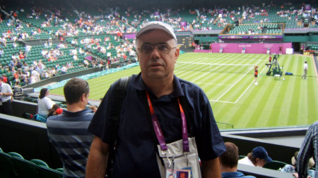 Théodor Cherechev à « Wimbledon » lors des JO de Londres en 2012