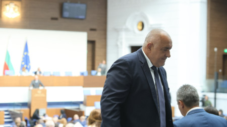 Лидерът на ГЕРБ Бойко Борисов в НС.