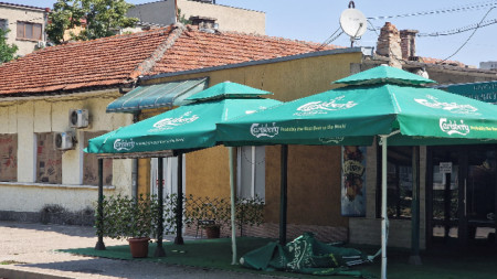 Мястото на катастрофата в Разград.