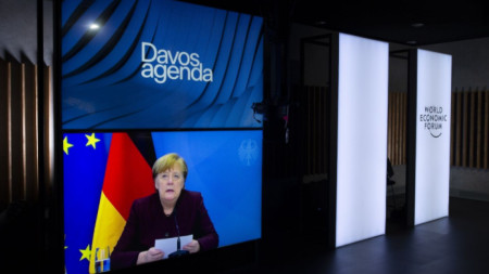 Онлайн изказване на Ангела Меркел на Световния икономически форум