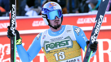 Звездата на мъжките италиански ски Доминик Парис постави нов рекорд