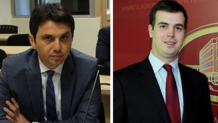 Задържаният 
Бившият министър Миле Янакиески (вляво) и бившият генерален секретар на правителството Кирил Божиновски, които са арест в Македония.