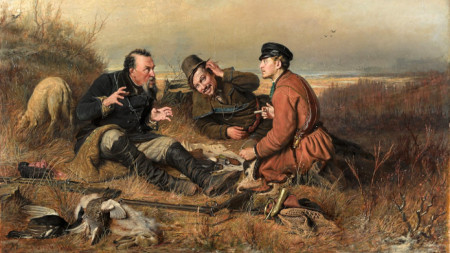 Охотники на привале (1871) – худ. Василий Перов