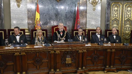 Крал Фелипе VI председателства церемонията по откриването на съдебната година във Върховния съд в Мадрид, 5 септември 2025 г.