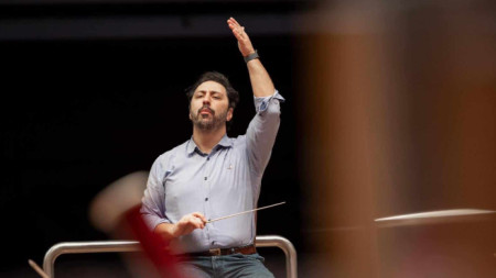 Şef Murat Cem Orhan'ın Sofya Filarmoni Orkestrası ile 1 Şubat konseri provası
