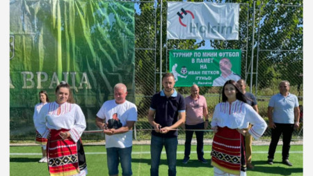 откриване на новото футболно игрище в село Лиляче
