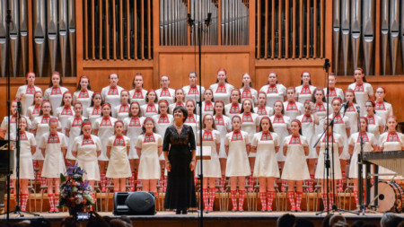 Ангелогласното  ято на талантливите певци от Детския хор на БНР