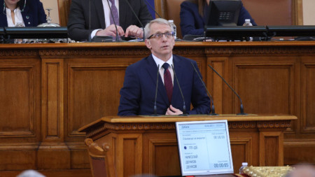 Министър-председателят Николай Денков в Народното събрание