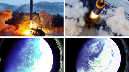 Пхенян разпространени снимки от изпитанието на ракетата „Хвасон-12“