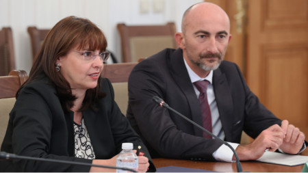 Natalia Efremova, Deputy Minister of Labour and Social Policy, at a meeting of the Parliamentary Committee on Policies for Bulgarians Abroad on 9 October 2025.