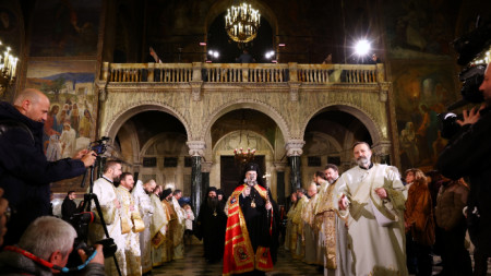 Празничното богослужение за Бъдни вечер в патриаршеската катедрала 