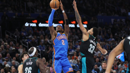 Оклахома Сити Тъндър победи Портланд Трейл Блейзърс със 122:95 т.