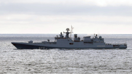 Руски боен кораб в Черно море
