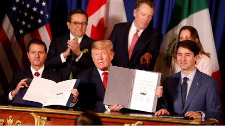 Подписване на търговското споразумение между Мексико, САЩ и Канада (USMCA)
