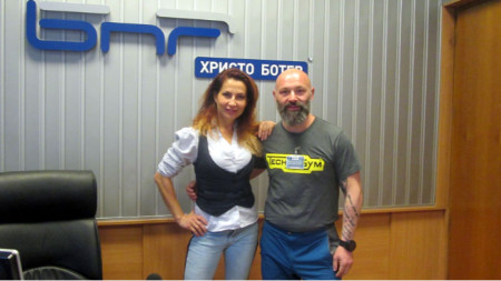 Ива Дойчинова и Красимир Георгиев в студиото на програма „Христо Ботев“