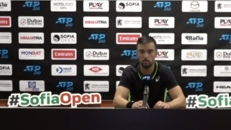Втората ракета на България в мъжкия тенис Димитър Кузманов говори