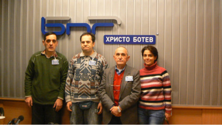 Храбър Натов-син, Виктор Христов, Храбър Натов и Диана Банчева (от ляво надясно)