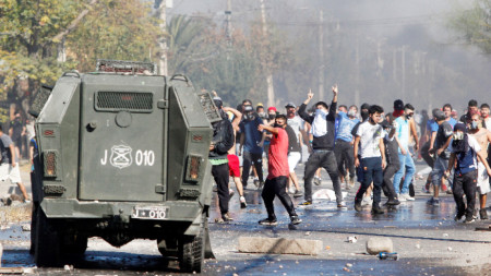 Сблъсъци с полицията в Сантяго, 19 май 2020 г. 