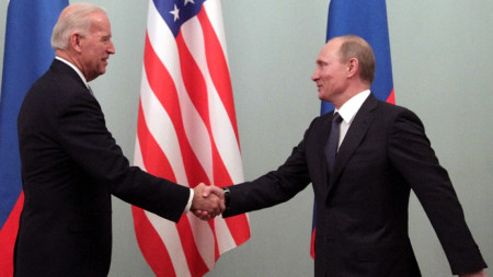 Среща на Путин с Байдън в Москва, 10 март 2011 г.