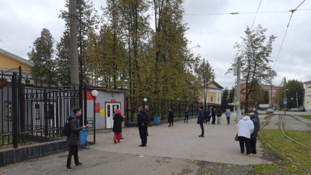 Входът на държавния университет в руския град Перм