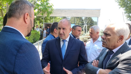 Президентът днес беше на посещение в Панагюрище.